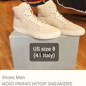 KOIO Mens Primo Hi Top Sneakers